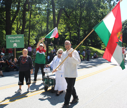 Hungarian Garden in the Parade of Flags